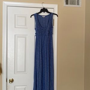 Size medium light blue/white maxi dress